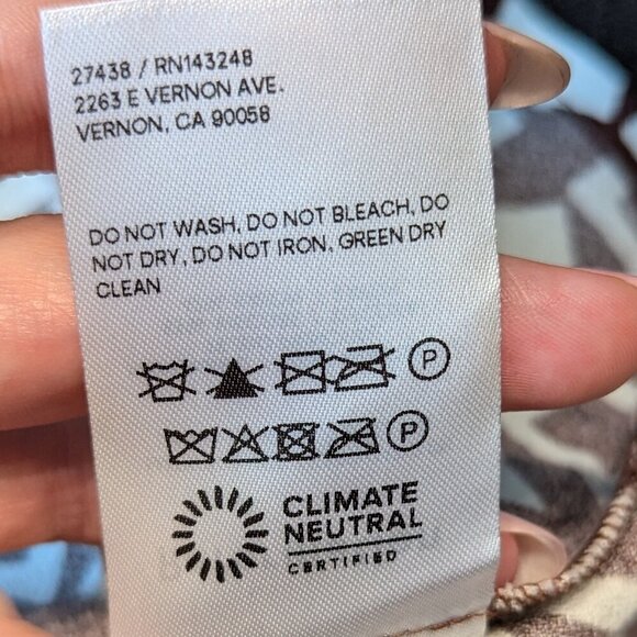 Reformation Will Mini Dress | Brown & Cream Geometric | 60s Style - Picture 10 of 11